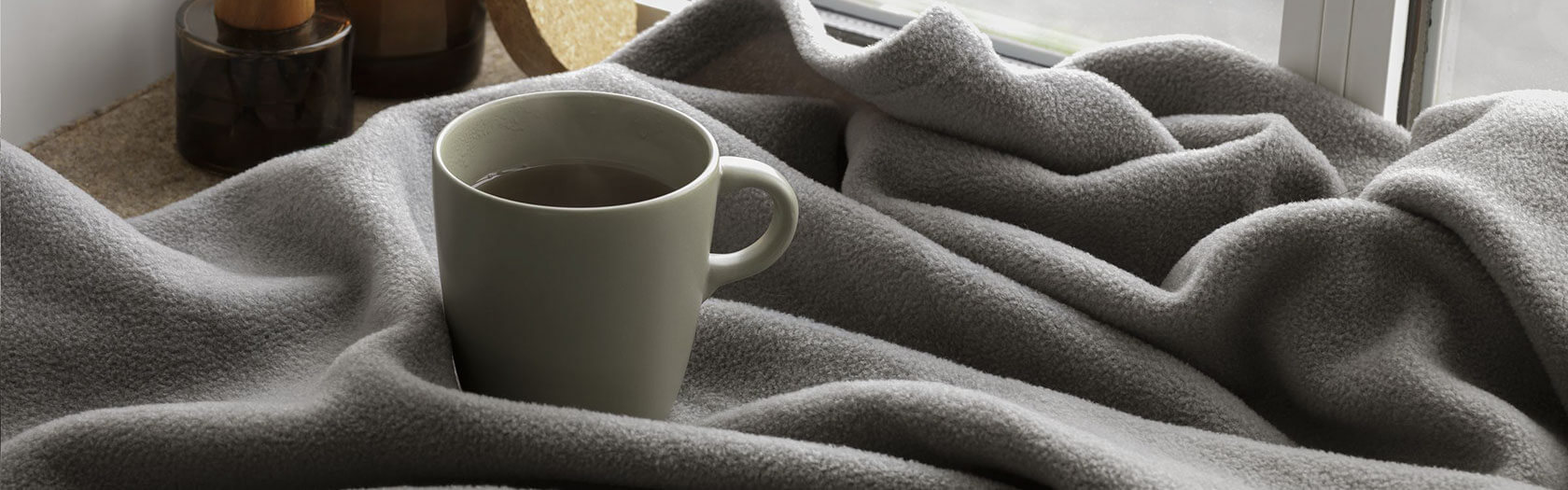 Davos Recycling Kuscheldecke 150x125 cm - Banner 