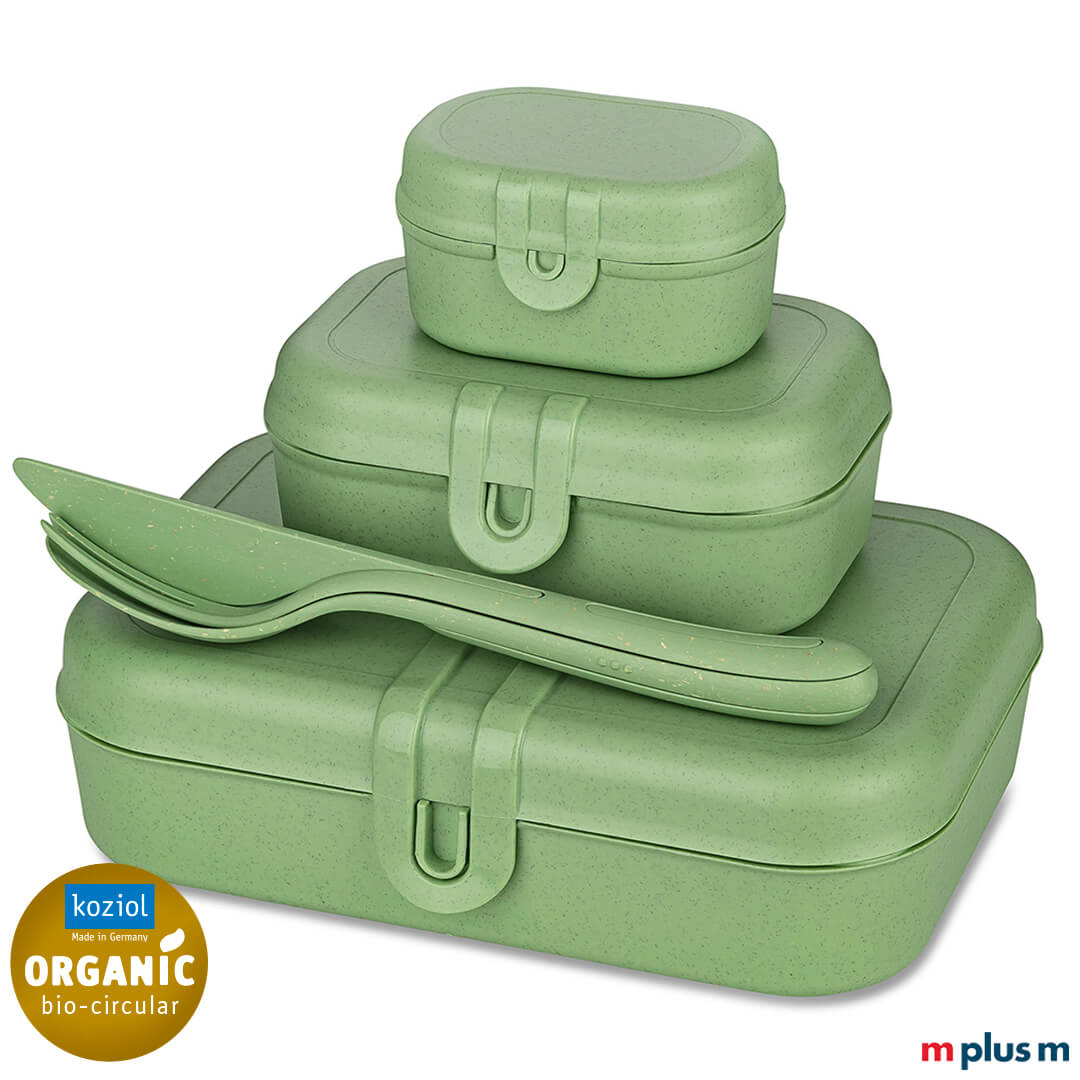 Koziol Pascal Ready Brotzeitbox Set in der Farbe Grün